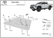 Stalowa osłona skrzyni biegów Toyota Hilux (2026-2026) EAN