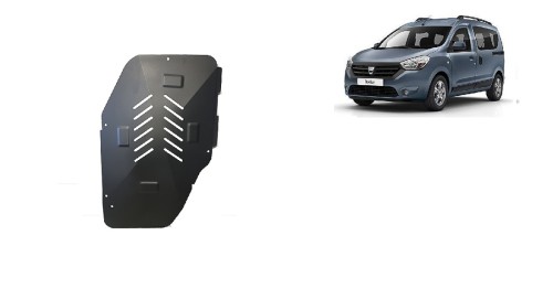 Stahl Unterfahrschutz für Treibstofftank Dacia Dokker (2012-2026)
