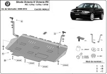 Aluminium Unterfahrschutz für Motor Skoda Octavia (2009-2012)