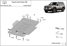 Aluminium Unterfahrschutz für Getriebe Toyota Land Cruiser (2024-2026)