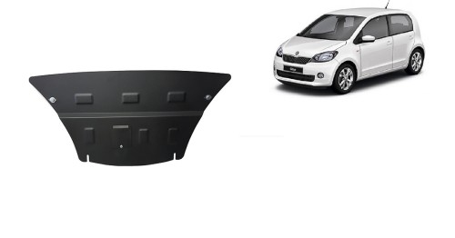 Stahl Unterfahrschutz für Motor, Getriebe Skoda Citigo (2011-2020)