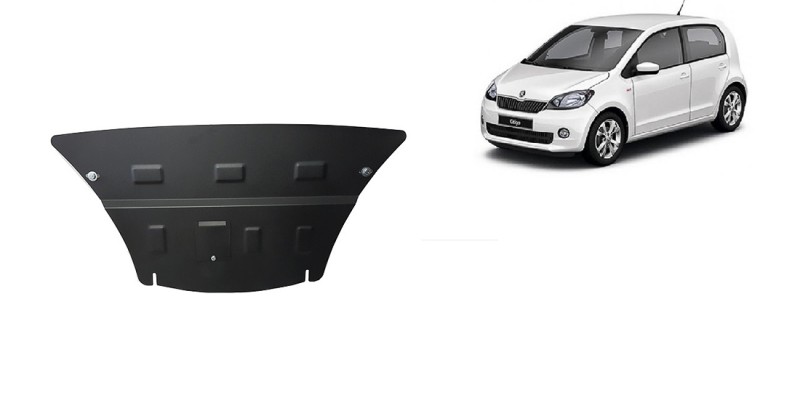 Stahl Unterfahrschutz für Motor, Getriebe Skoda Citigo (2011-2020)