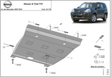 Stahl Unterfahrschutz für Motor Nissan X-Trail T31 - Vers 2.0 (2007-2013)