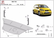 Stahl Unterfahrschutz für Motor, Getriebe Seat Mii (2011-2026)