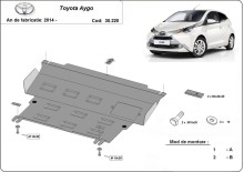 Stahl Unterfahrschutz für Motor Toyota Aygo AB40 (2014-2022)