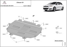 Aluminium Unterfahrschutz für Motor Citroen C4 (2013-2018)