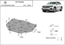Stahl Unterfahrschutz für Getriebe VW Touareg (2018-2026)
