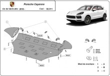 Stahl Unterfahrschutz für Motor Porsche Cayenne (2018-2026)