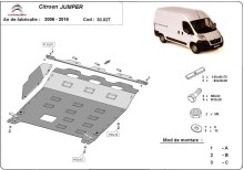 Stahl Unterfahrschutz für Motor Citroen Jumper (2006-2016)