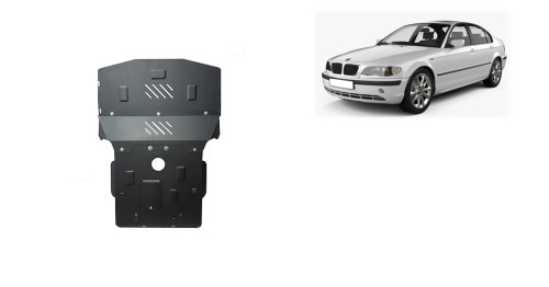 Stahl Unterfahrschutz für Motor BMW Seria 3 E46 - Benzin (1998-2005)
