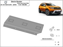 Stahl Unterfahrschutz für Stoßfänger Dacia Duster (2018-2024)