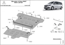 Stahl Unterfahrschutz für Motor Mercedes V-Class W447, 2.2 D, 4x4 (2020-2026)