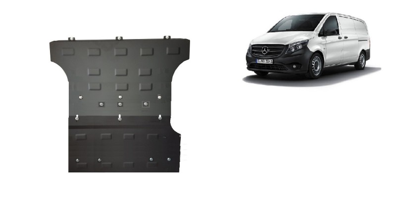 Stahl Unterfahrschutz für Motor Mercedes Viano W447 2.2 D, 4x2 (2014-2026)