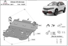 Stahl Unterfahrschutz für Motor Citroen C5 Aircross (2017-2026)