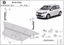 Stahl Unterfahrschutz für Motor, Getriebe Skoda Citigo (2011-2020)