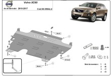 Aluminium Unterfahrschutz für Motor Volvo XC60 (2010-2017)