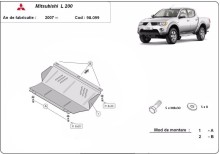Stahl Unterfahrschutz für Kühler Mitsubishi L 200 (2005-2015)