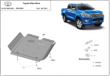 Stahl Unterfahrschutz für Getriebe Toyota Hilux Revo (2016-2026)