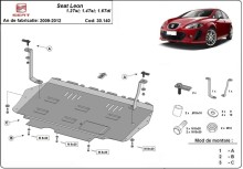 Stahl Unterfahrschutz für Motor, Getriebe Seat Leon (2010-2012)