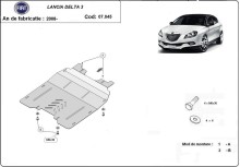 Stahl Unterfahrschutz für Motor, Getriebe Lancia Delta 3 (2008-2014)