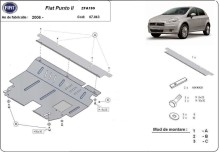 Stahl Unterfahrschutz für Motor Fiat Punto (2006-2018)