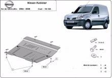 Stahl Unterfahrschutz für Motor Nissan Kubistar (2004-2008)