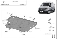 Aluminium Unterfahrschutz für Motor Volkswagen Crafter (2017-2026)