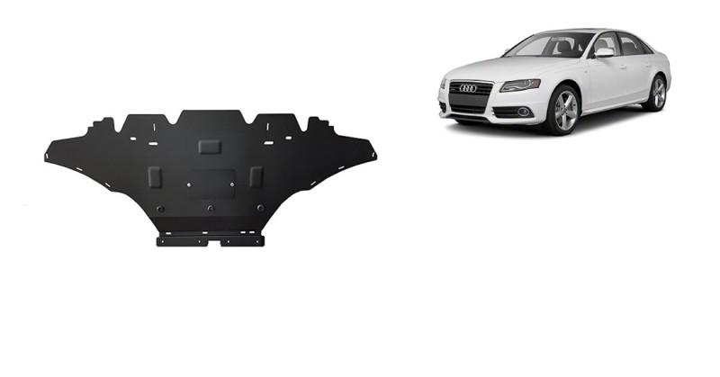 Stahl Unterfahrschutz für Motor Audi A4 B8, diesel (2008-2015)