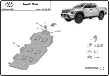 Stalowa osłona zbiornika paliwa Toyota Hilux (2026-2026) EAN