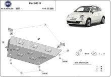 Stahl Unterfahrschutz für Motor Fiat 500 S (2007-2026)