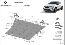 Stahl Unterfahrschutz für Motor Renault Captur (2019-2026)