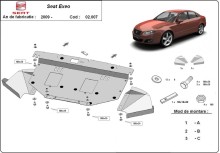 Stahl Unterfahrschutz für Motor Seat Exeo (2008-2013)