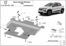 Aluminium Unterfahrschutz für Motor Dacia Spring (2023-2026)