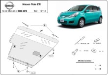 Stahl Unterfahrschutz für Motor Nissan Note (2007-2013)