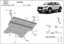 Stahl Unterfahrschutz für Motor Audi Q2 (2016-2020)