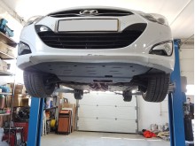 Stahl Unterfahrschutz für Motor, Getriebe Hyundai i40 (2015-2019)