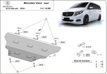 Stahl Unterfahrschutz für Motor Mercedes Viano W447, 4x2, 1.6 D (2014-2026)