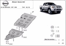 Stahl Unterfahrschutz für Getriebe Nissan Navara D22 (1997-2004)