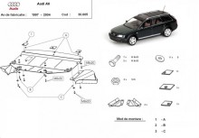 Stahl Unterfahrschutz für Motor Audi A6 (1997-2004)