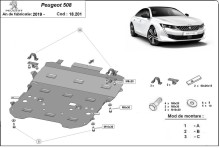 Stahl Unterfahrschutz für Motor Peugeot 508 (2019-2026)