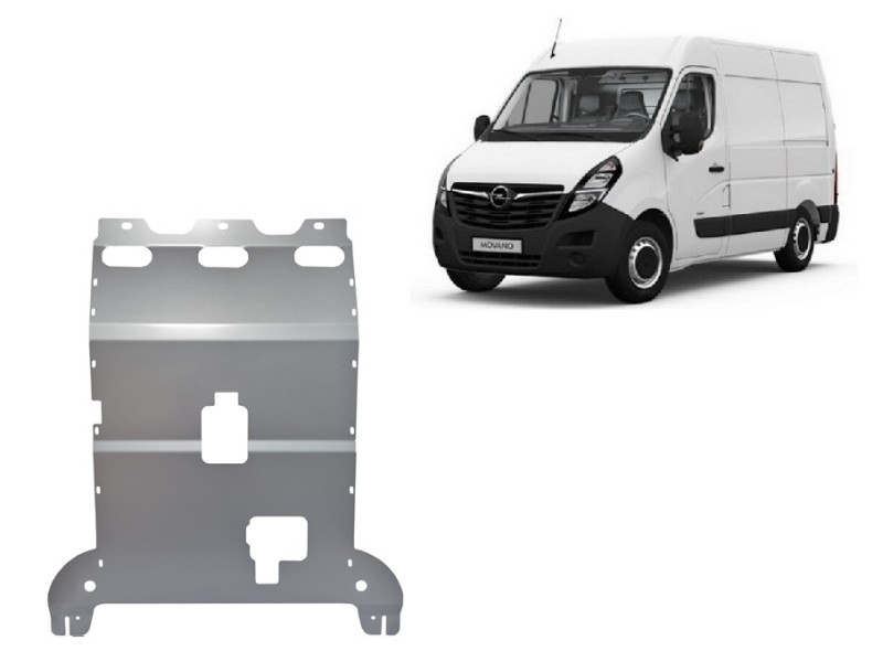 Aluminium Unterfahrschutz für Motor Opel Vauxhall Movano (2022-2026)