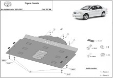 Stahl Unterfahrschutz für Katalysator Toyota Corolla (2002-2007)
