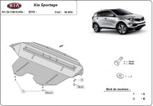 Stahl Unterfahrschutz für Motor Kia Sportage (2011-2015)