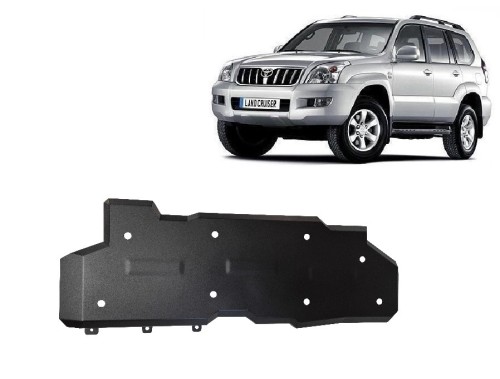 Stahl Unterfahrschutz für Kraftstofftank Toyota Land Cruiser J120 - nur für die 5 Türer Version (2002-2009)