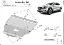 Stahl Unterfahrschutz für Motor Mercedes GLA X156 (2014-2019)
