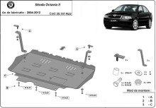 Aluminium Unterfahrschutz für Motor Skoda Octavia (2004-2012)
