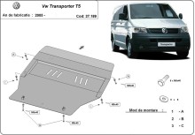Stalowa Osłona pod silnik Volkswagen Transporter T5 (2003-2015) EAN