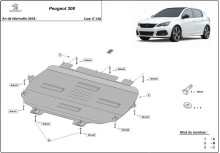 Stahl Unterfahrschutz für Motor Peugeot 308 (2018-2026)