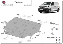 Stahl Unterfahrschutz für Motor Fiat Scudo (2022-2026)