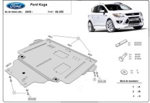 Stahl Unterfahrschutz für Motor Ford Kuga (2008-2012)